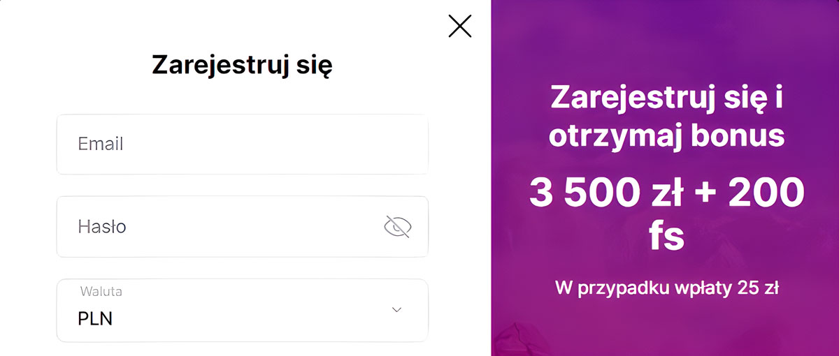 Jak zarejestrować konto w Hit'n'Spin